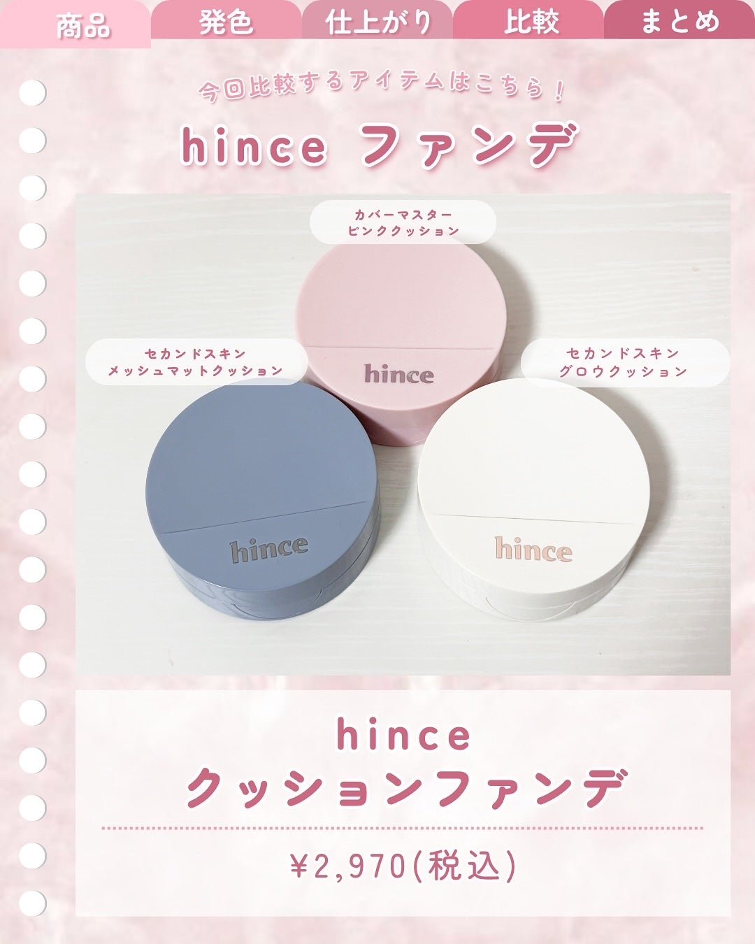 セカンドスキングロウクッション/hince/クッションファンデーションを使ったクチコミ(2枚目)