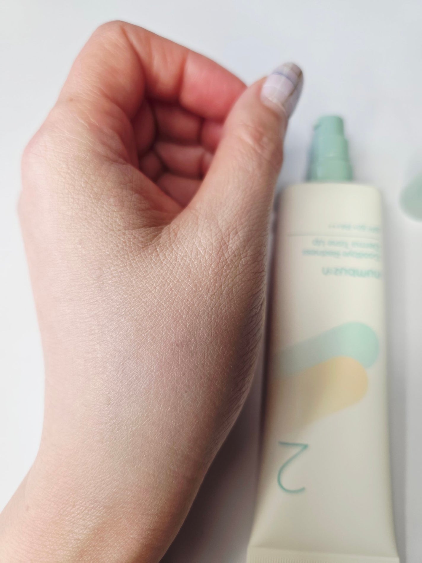 2番 赤みカバーグリーントーンアップクリーム/numbuzin/化粧下地を使ったクチコミ(3枚目)