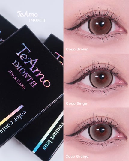 TeAmo 1month/TeAmo/1ヶ月(1MONTH)カラコンを使ったクチコミ(1枚目)