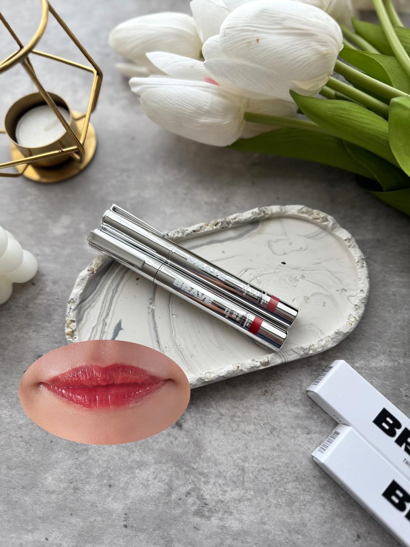 THIN GLOW TINT/BRAYE/口紅を使ったクチコミ(1枚目)