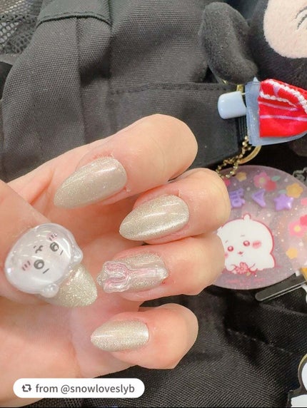 ネイルチップ(リユーザブルタイプ)/FINGER SUIT/ネイルチップ・パーツを使ったクチコミ(6枚目)