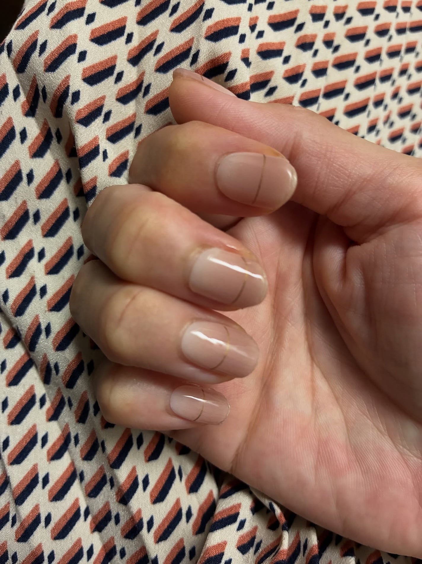 セミキュアジェルネイル(ハンド)/ohora/ネイルシールを使ったクチコミ(5枚目)