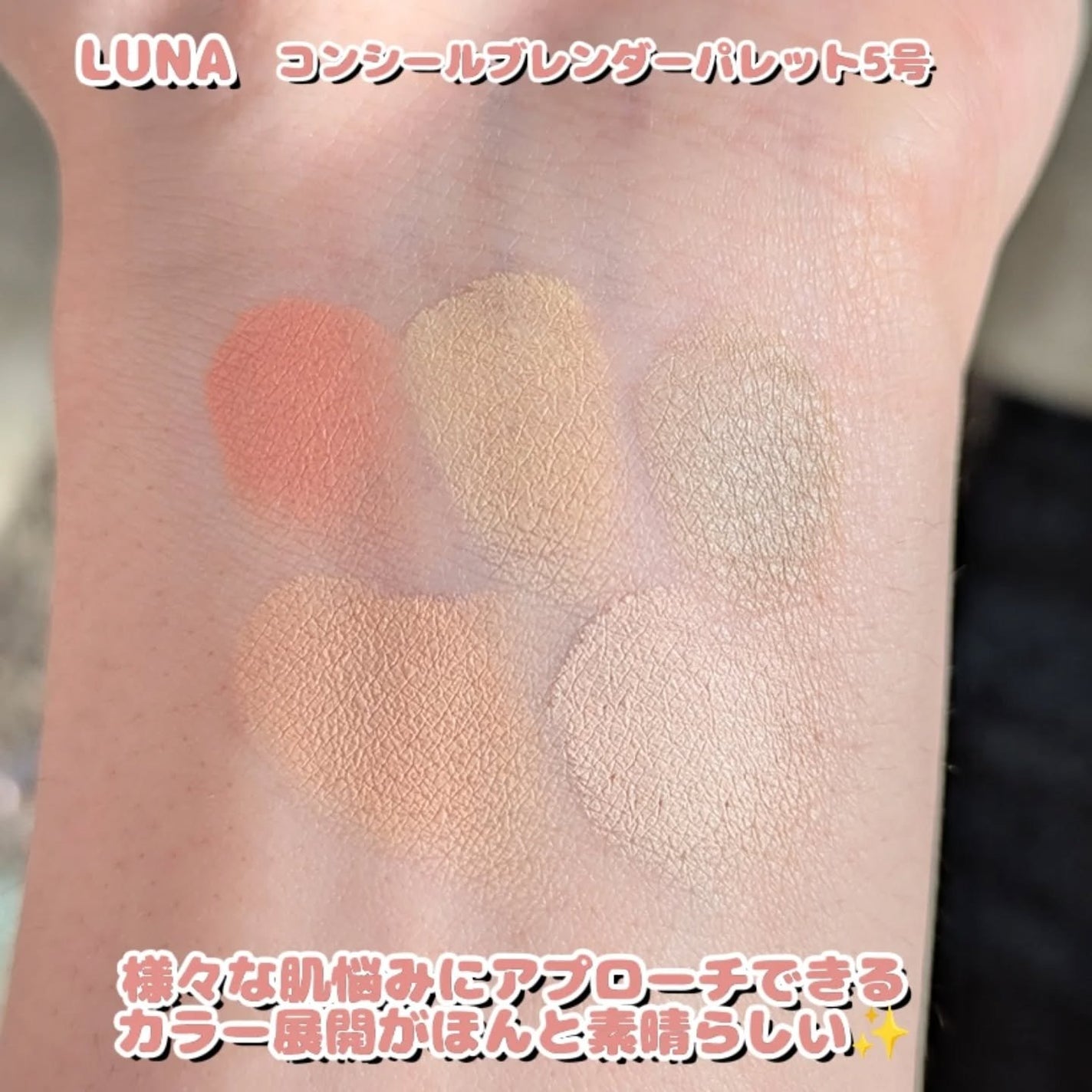 コンシールブレンダーパレット/LUNA/パレットコンシーラーを使ったクチコミ(6枚目)