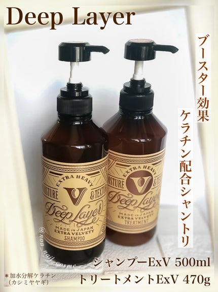 ディープレイヤー シャンプーExV/トリートメントExV 【プロフェッショナルユース】/DeepLayer/サロンシャンプーを使ったクチコミ(1枚目)