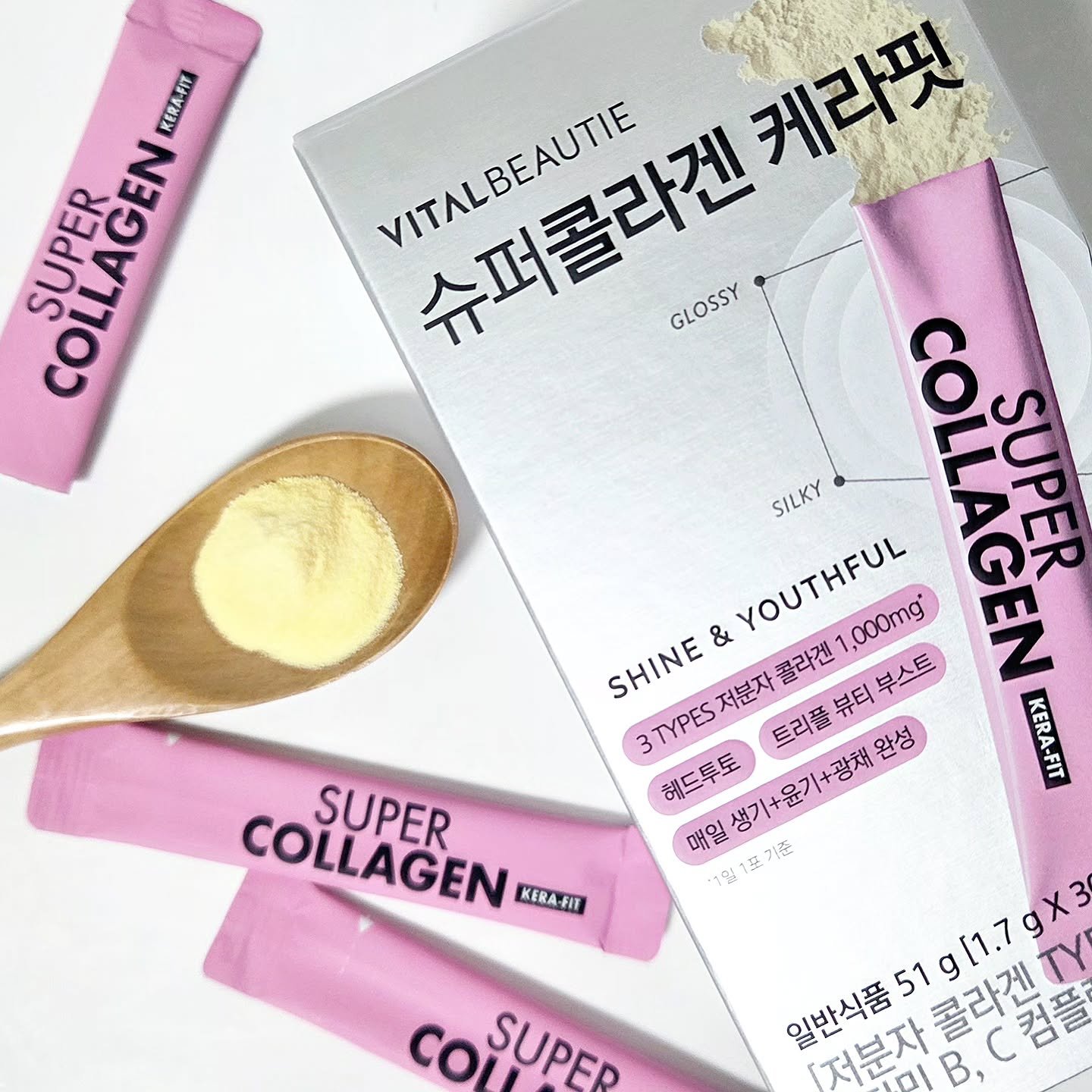 スーパーコラーゲン ケラフィット/VITALBEAUTIE/美容サプリメントを使ったクチコミ（1枚目）