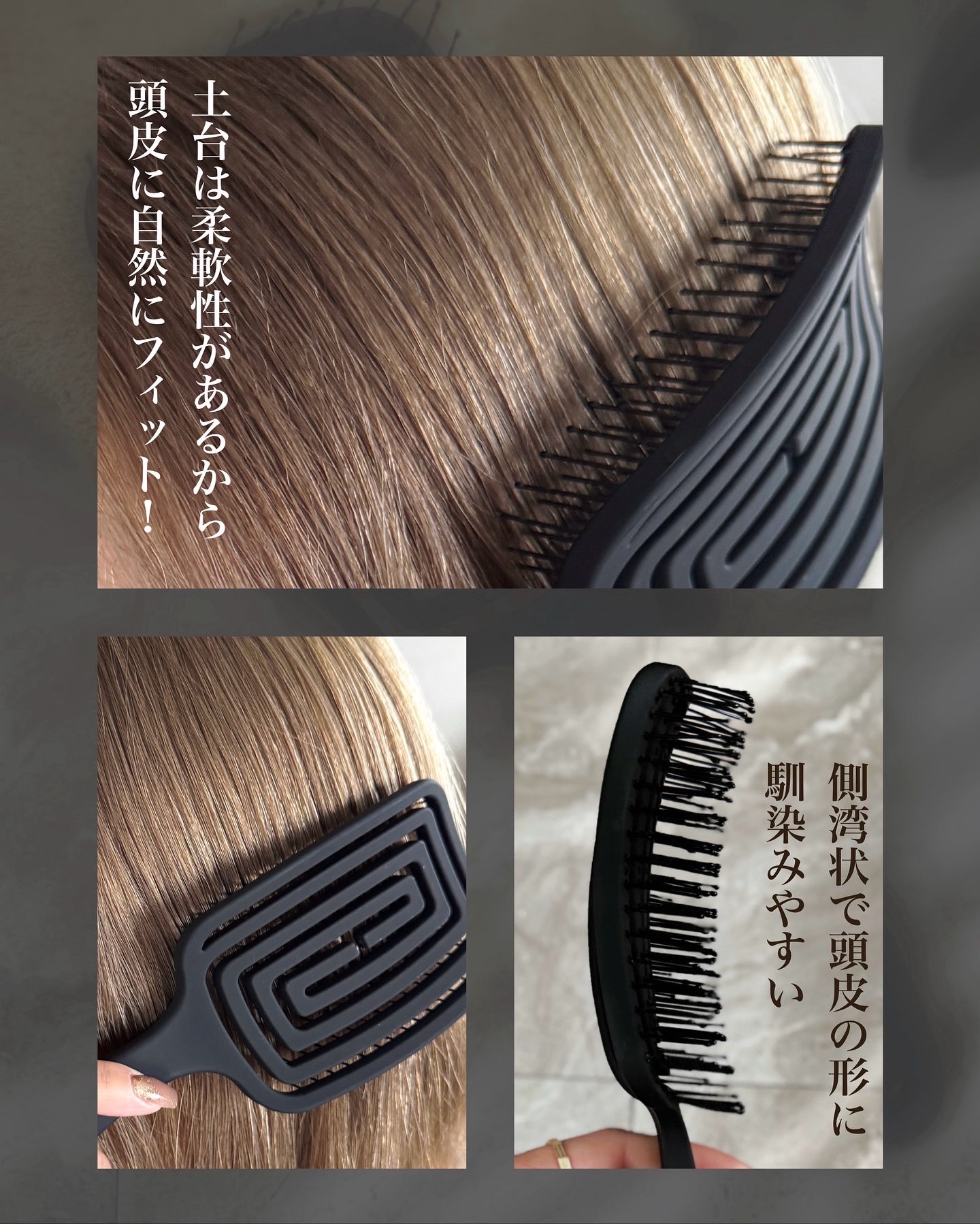 87saku ハナサク 速乾ブラシ/87saku/ヘアブラシを使ったクチコミ（3枚目）