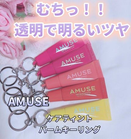 ケア/ティントバームキーリング/AMUSE/リップグロスを使ったクチコミ(1枚目)