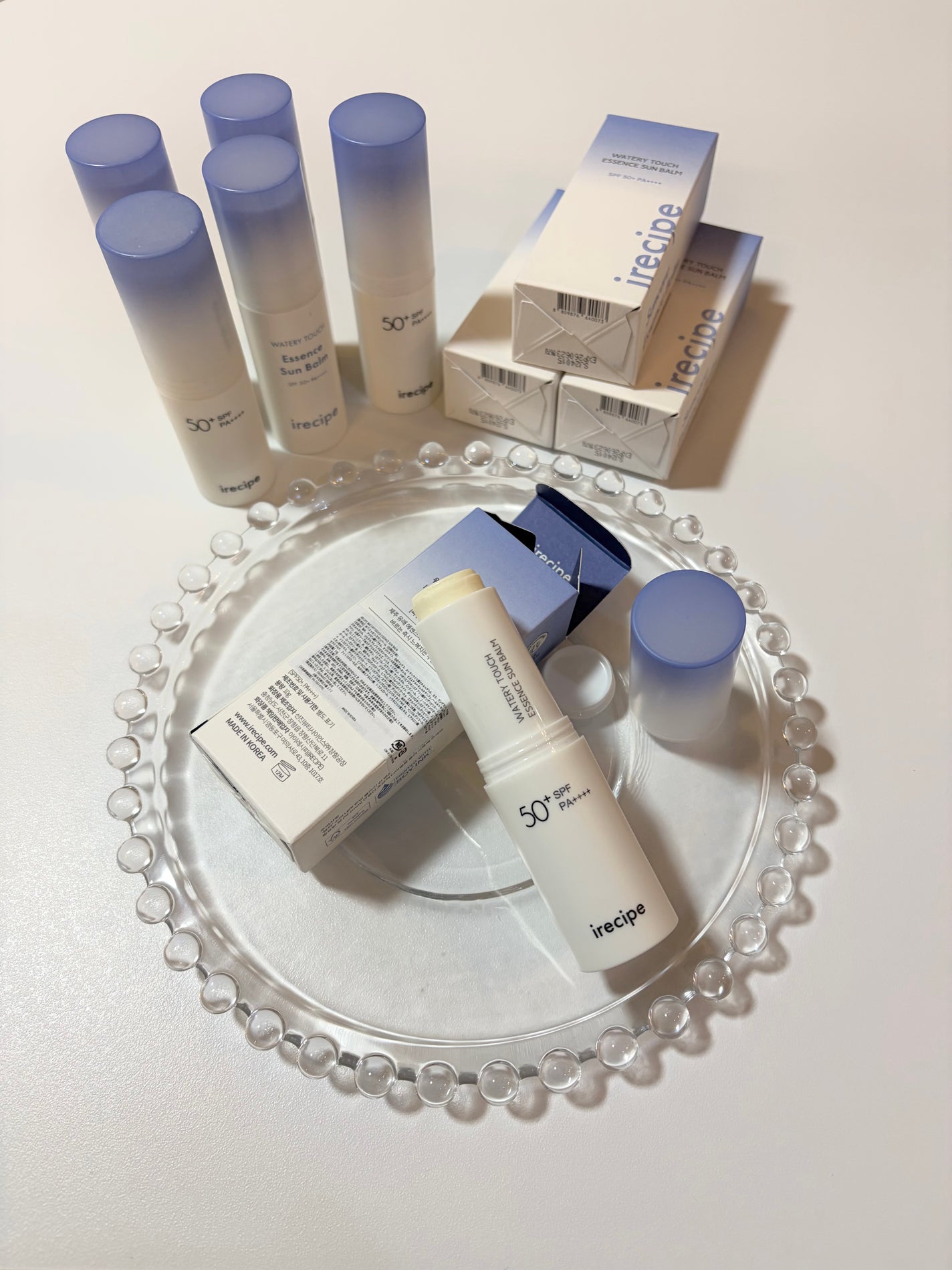 ウォータリータッチエッセンスサンバーム SPF50+ PA++++/irecipe/日焼け止めスティックを使ったクチコミ(2枚目)