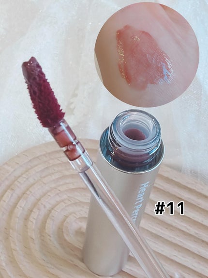 ドットオンムードワンウェイグロイティント 14 テディモカ/Heart Percent/リップティントを使ったクチコミ(2枚目)