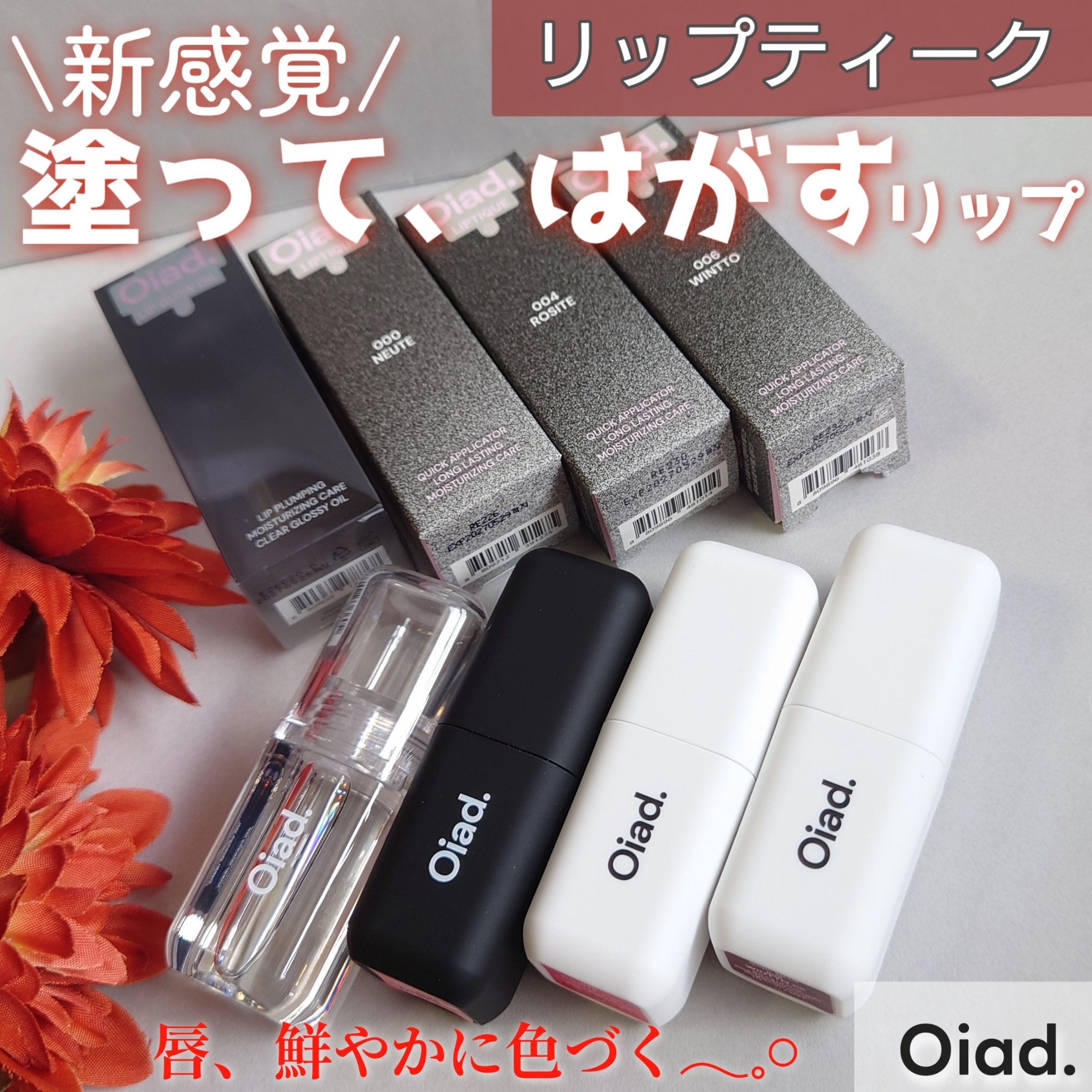 リップティーク/oiad/口紅を使ったクチコミ（1枚目）