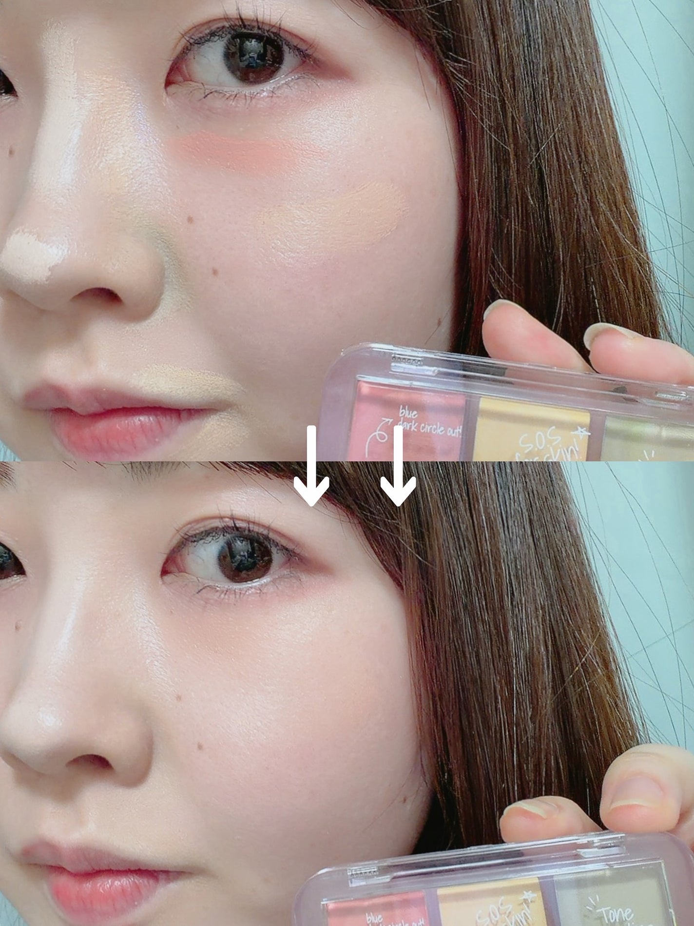 コンシールブレンダーパレット/LUNA/パレットコンシーラーを使ったクチコミ(4枚目)