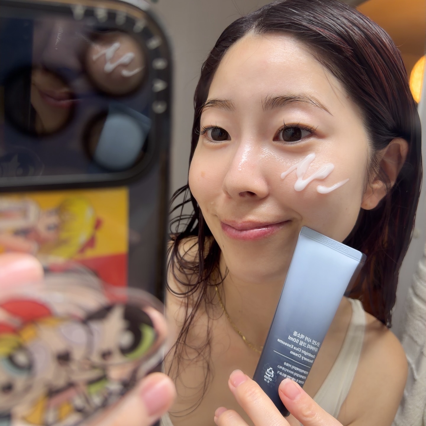 グッドナイト シカエクソソームリカバリーアンプルクリーム/12EST/フェイスクリームを使ったクチコミ（3枚目）