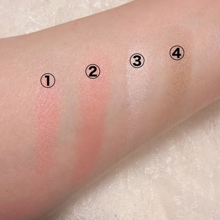 エナモル ジュエリー メロウ フェイスパレット/Enamor/パウダーチークを使ったクチコミ(4枚目)