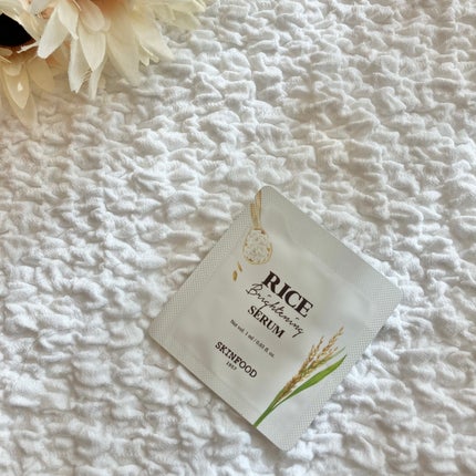 SKINFOOD ライスブライトニングセラムのクチコミ「\ 最近マイブームのSKINFOOD♡/
SKINFOOD
ライスブライトニングセラムのサ.....」(1枚目)