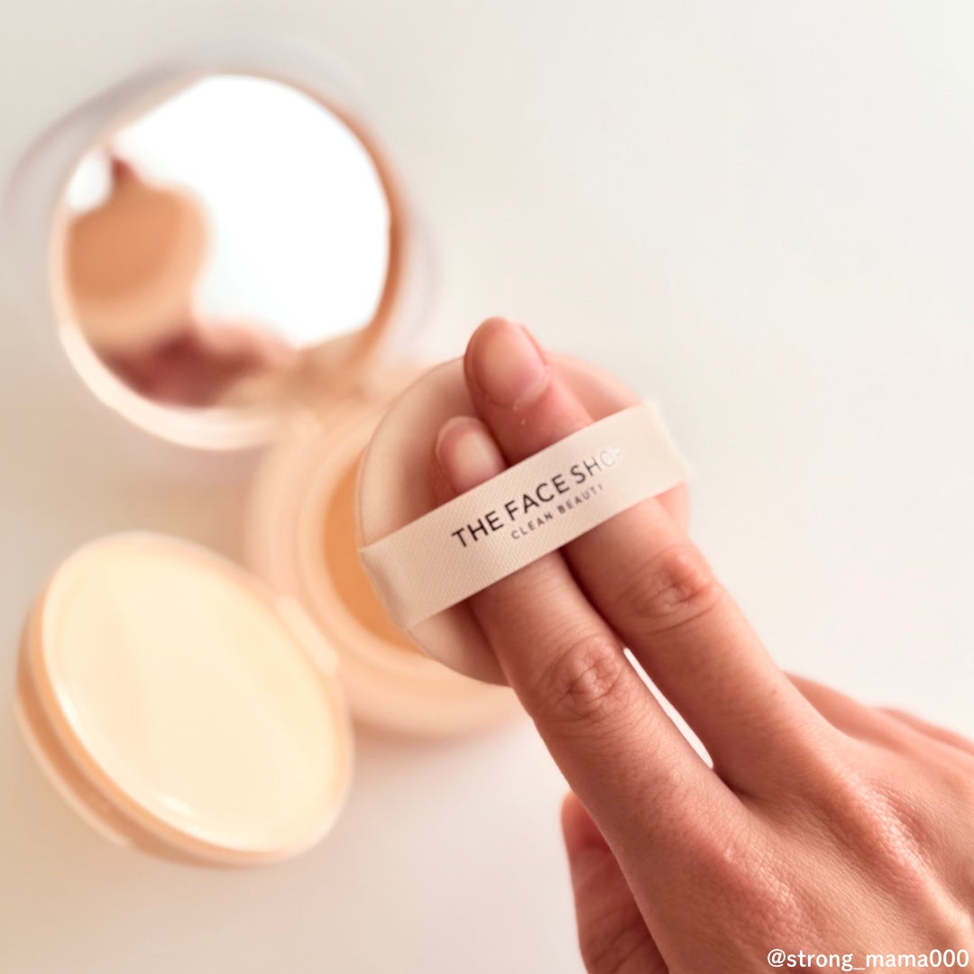 インクラスティングクッションファンデーション/THE FACE SHOP/クッションファンデーションを使ったクチコミ(4枚目)