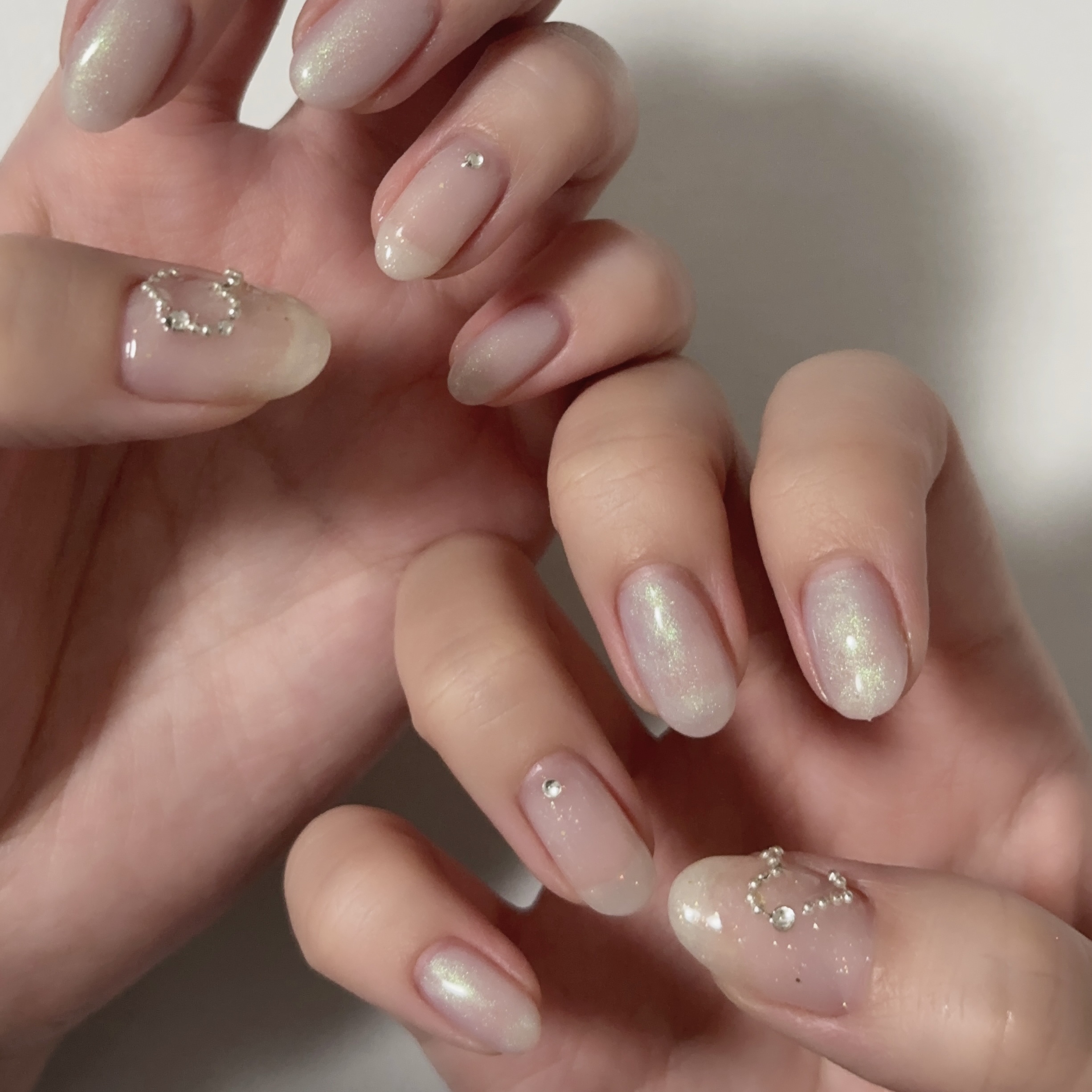 パル カラージェル ピンクオーロラ/キャンドゥ/ジェルネイルを使ったクチコミ（2枚目）