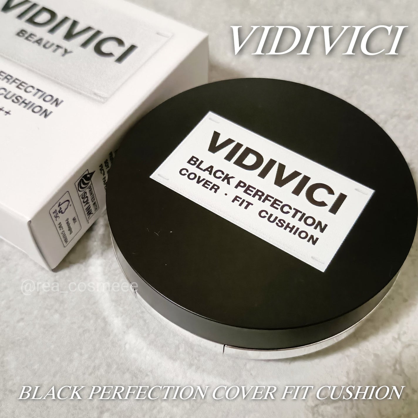 ブラックパーフェクション カバーフィットクッション/VIDIVICI/クッションファンデーションを使ったクチコミ(1枚目)