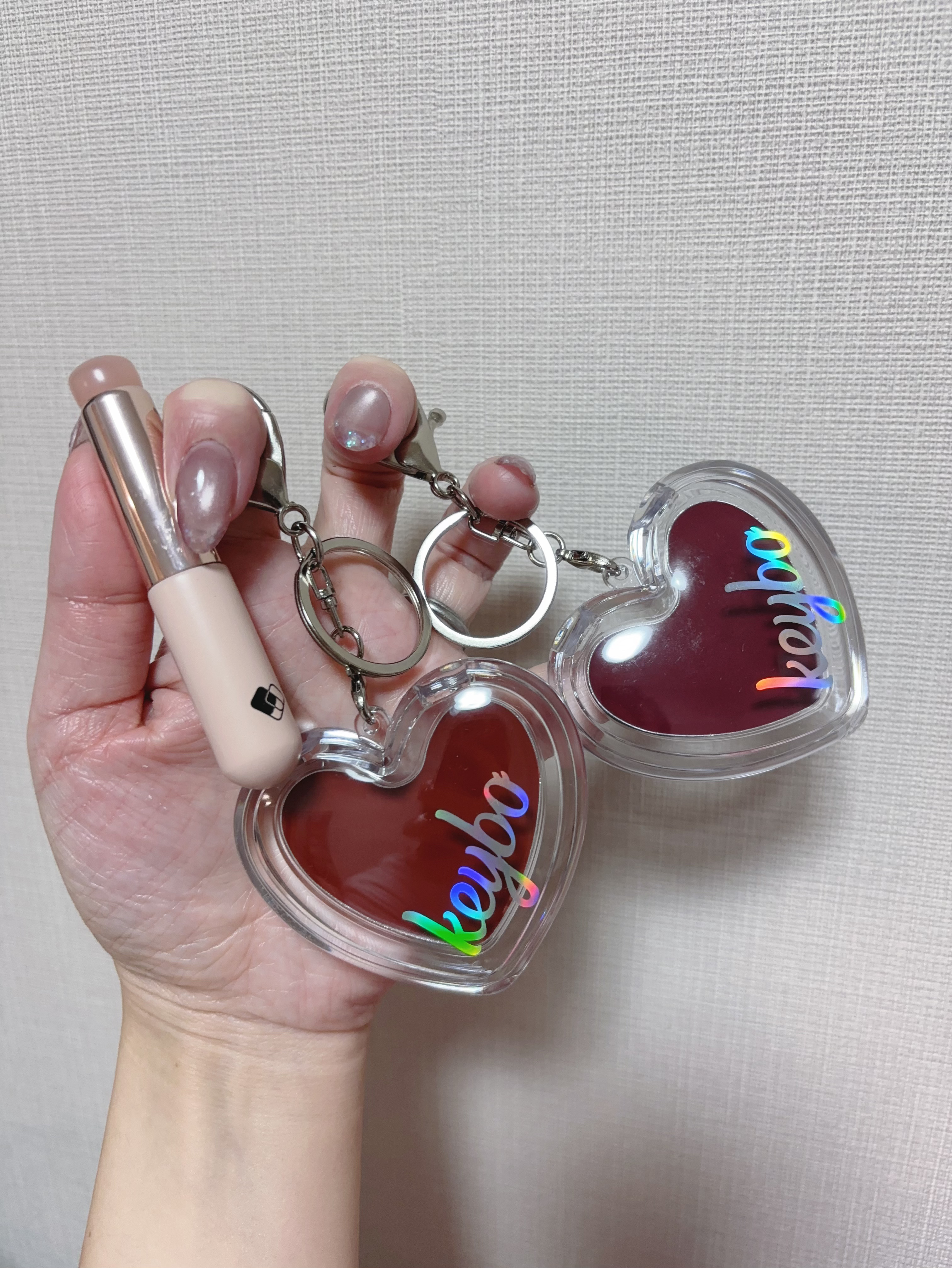 ハートキーリング リップ＆チーク/keybo/口紅を使ったクチコミ（3枚目）