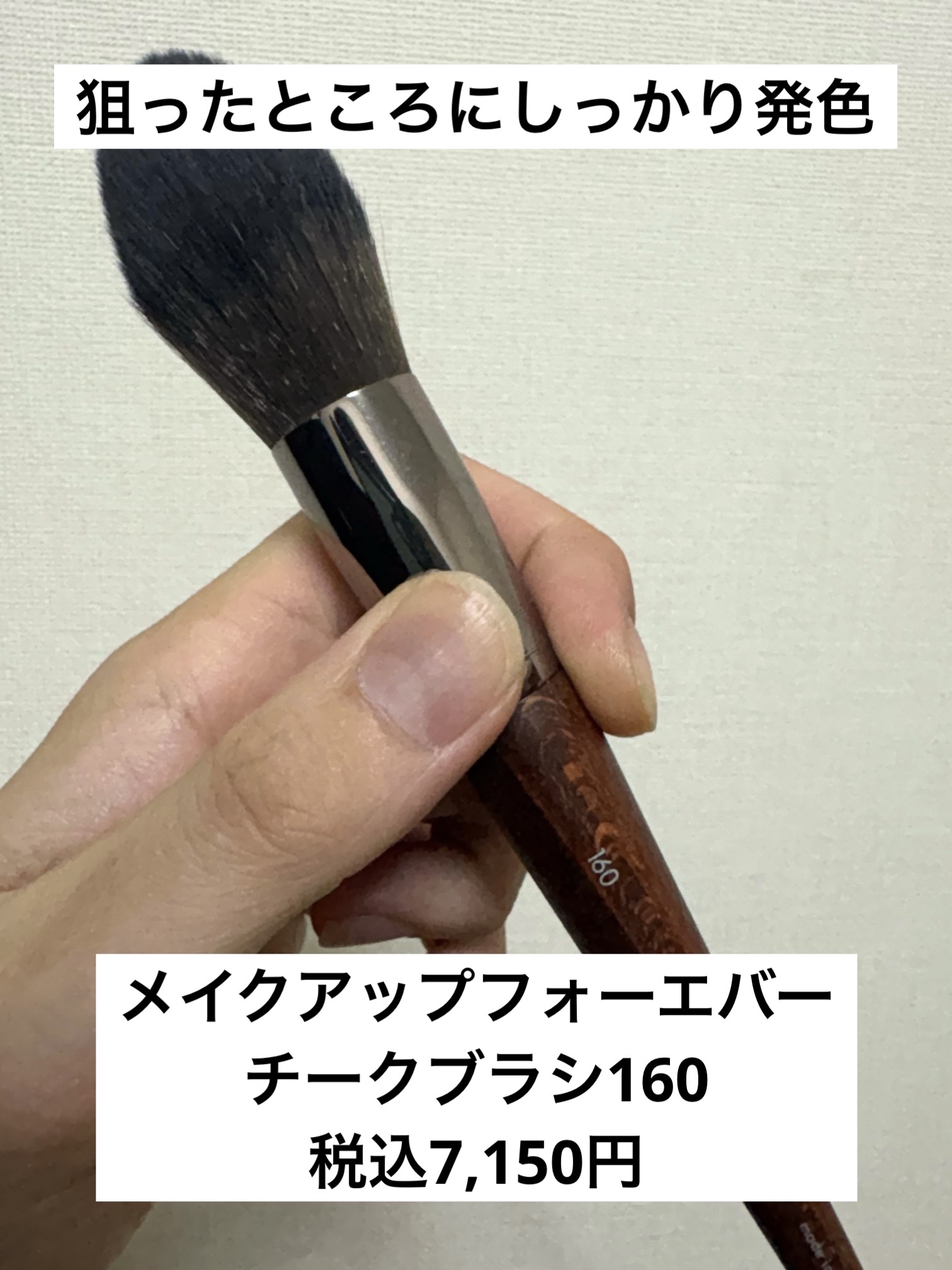 試してみた】チークブラシ 160 MAKE UP FOR EVERのリアルな口コミ