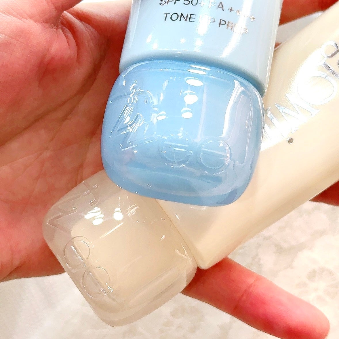 スパグロウUVトーンアップベース/fwee/化粧下地を使ったクチコミ(5枚目)