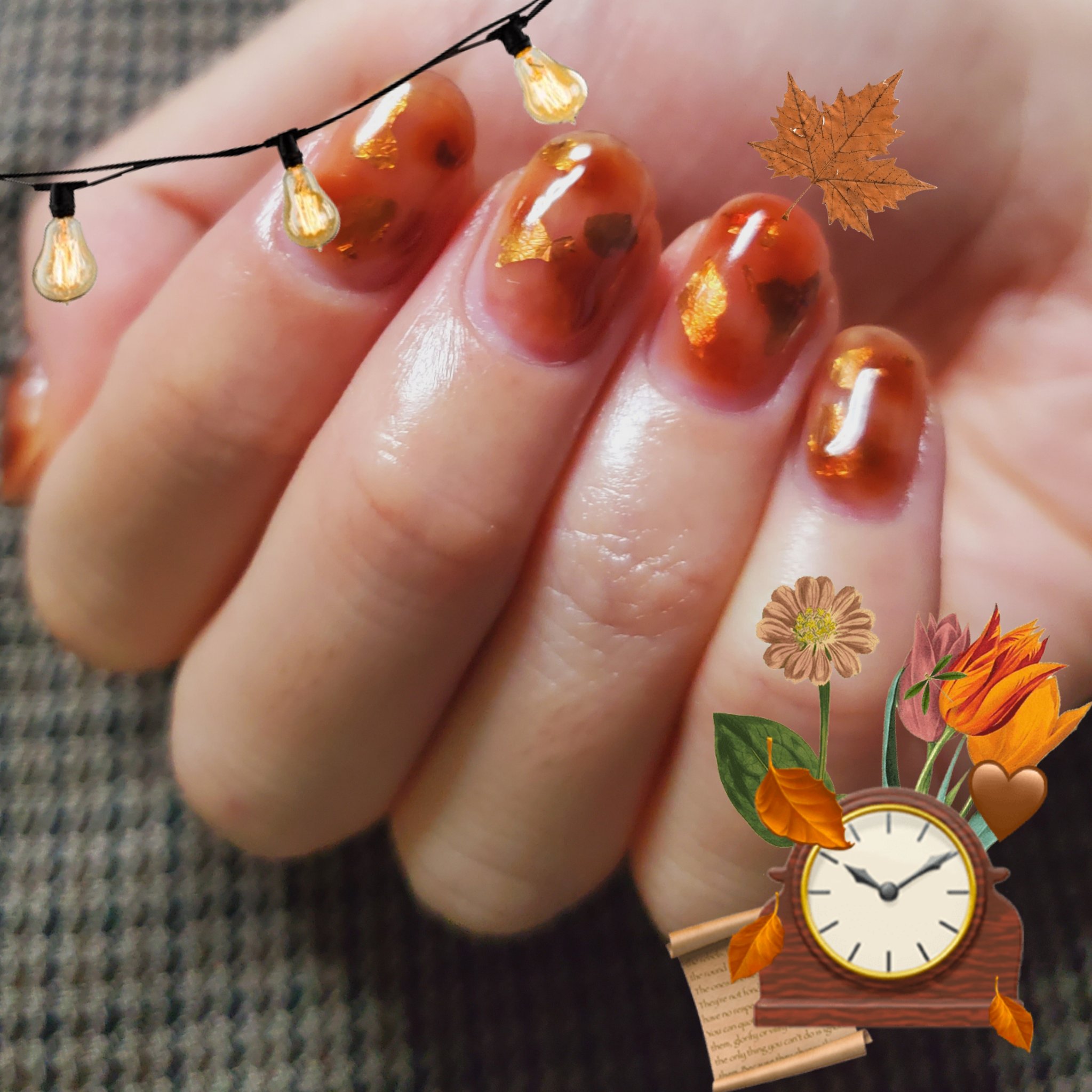 #プチプラネイル,#セルフネイル,#秋ネイル,#べっ甲ネイル,#ブラウンネイルのネイルデザイン