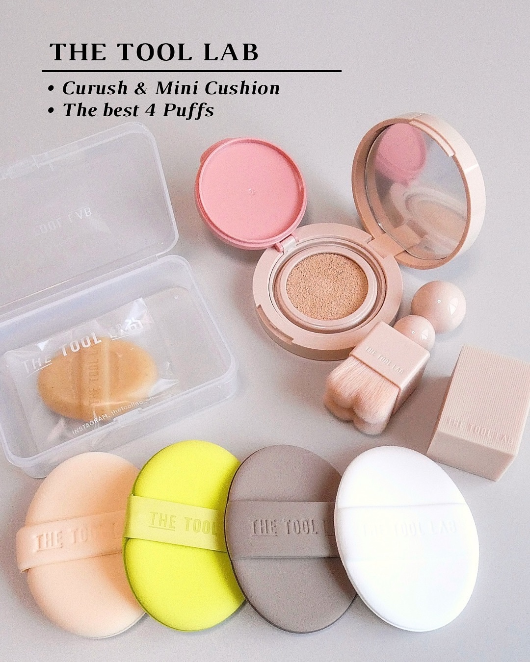 ロングラスティングテンションパフ/THE TOOL LAB/その他ファンデーションを使ったクチコミ（1枚目）