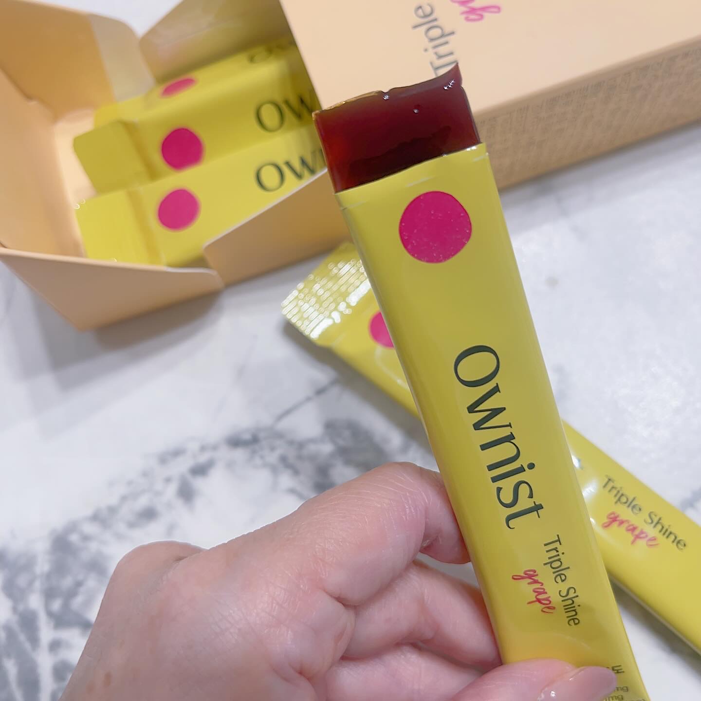 トリプルシャイン グレープ/Ownist/美容サプリメントを使ったクチコミ（2枚目）