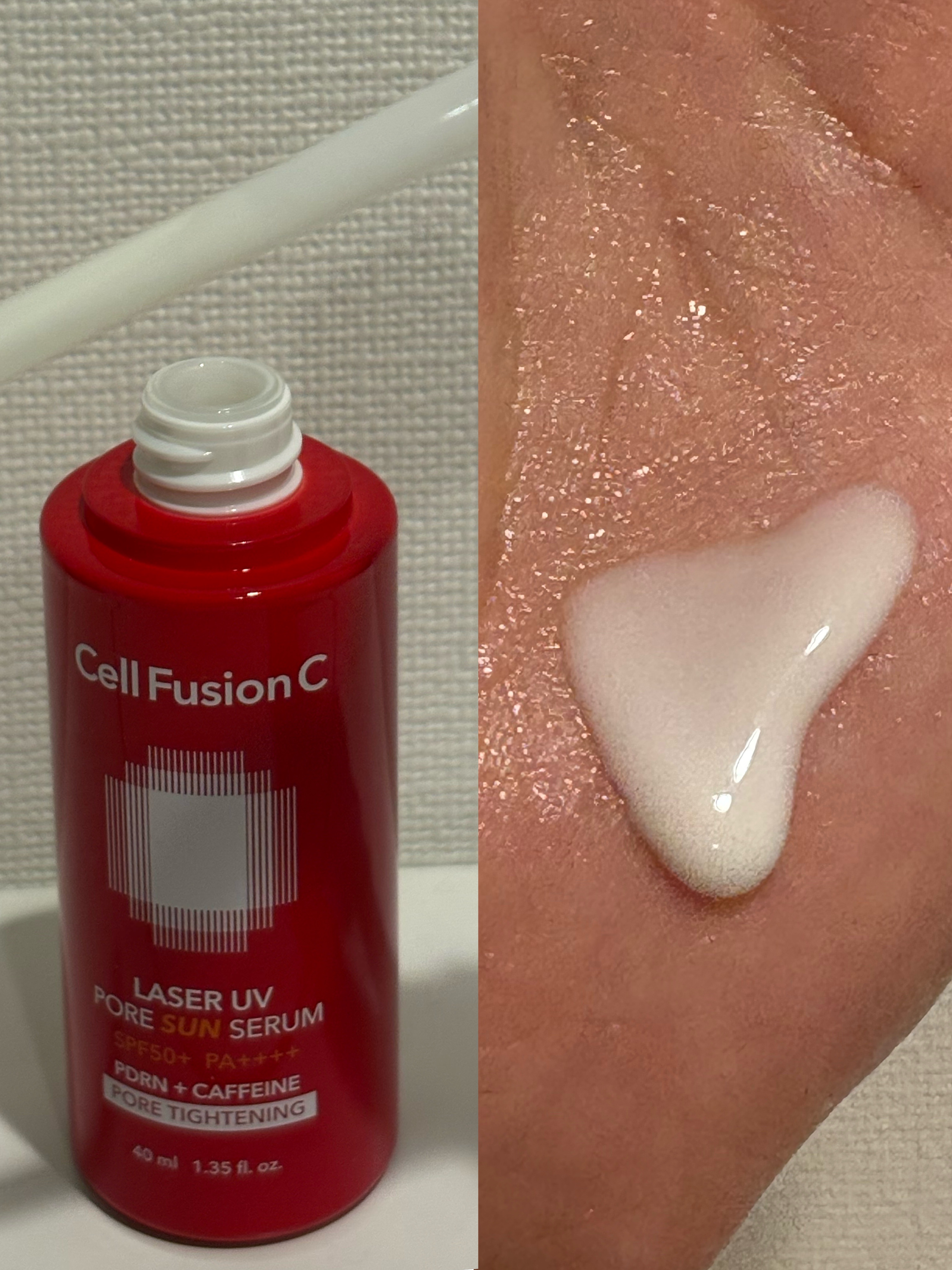 Cell Fusion C レーザーUVポアサンセラム/Cell Fusion C(セルフュージョンシー)/日焼け止めローションを使ったクチコミ（2枚目）