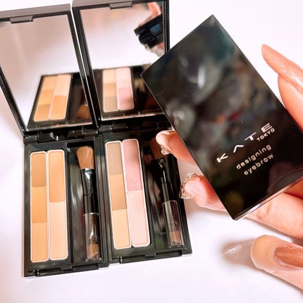 デザイニングアイブロウ3D(デュアルカラー)/KATE/パウダーアイブロウを使ったクチコミ(2枚目)