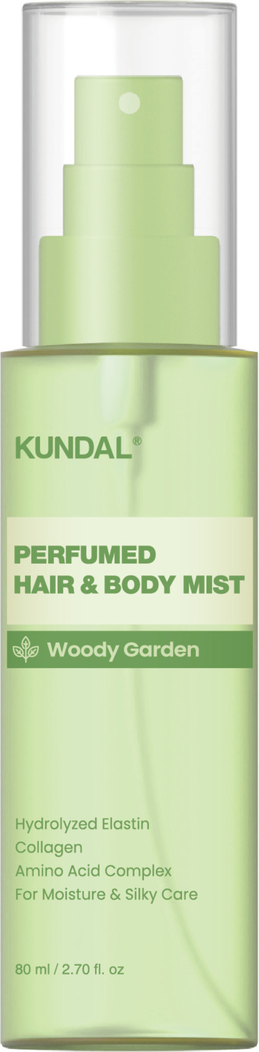 KUNDAL パフュームヘア&ボディミスト ウッディガーデンの香り