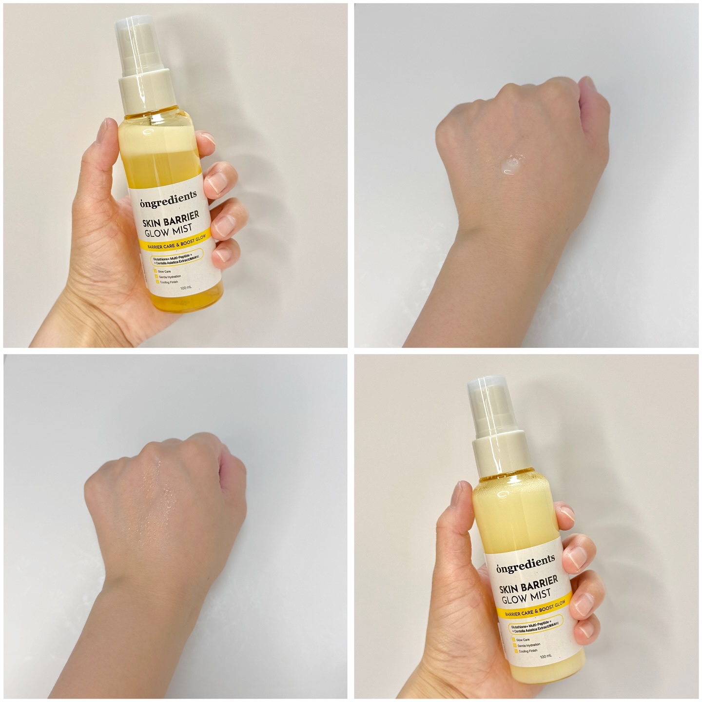 オングリディエンツ スキンバリアグローミスト/Ongredients/ミスト状化粧水を使ったクチコミ（2枚目）
