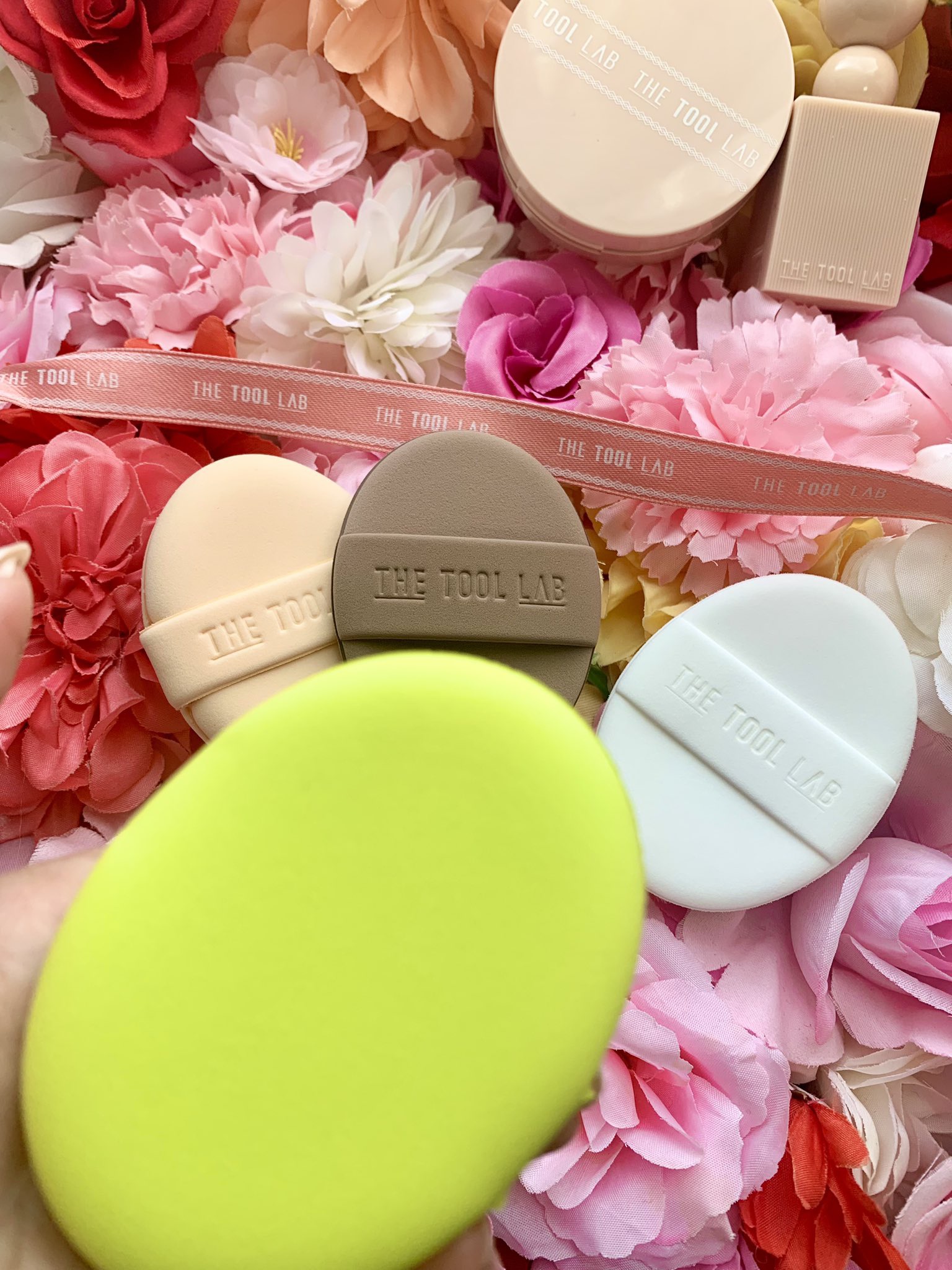 ロングラスティングテンションパフ/THE TOOL LAB/その他ファンデーションを使ったクチコミ（2枚目）