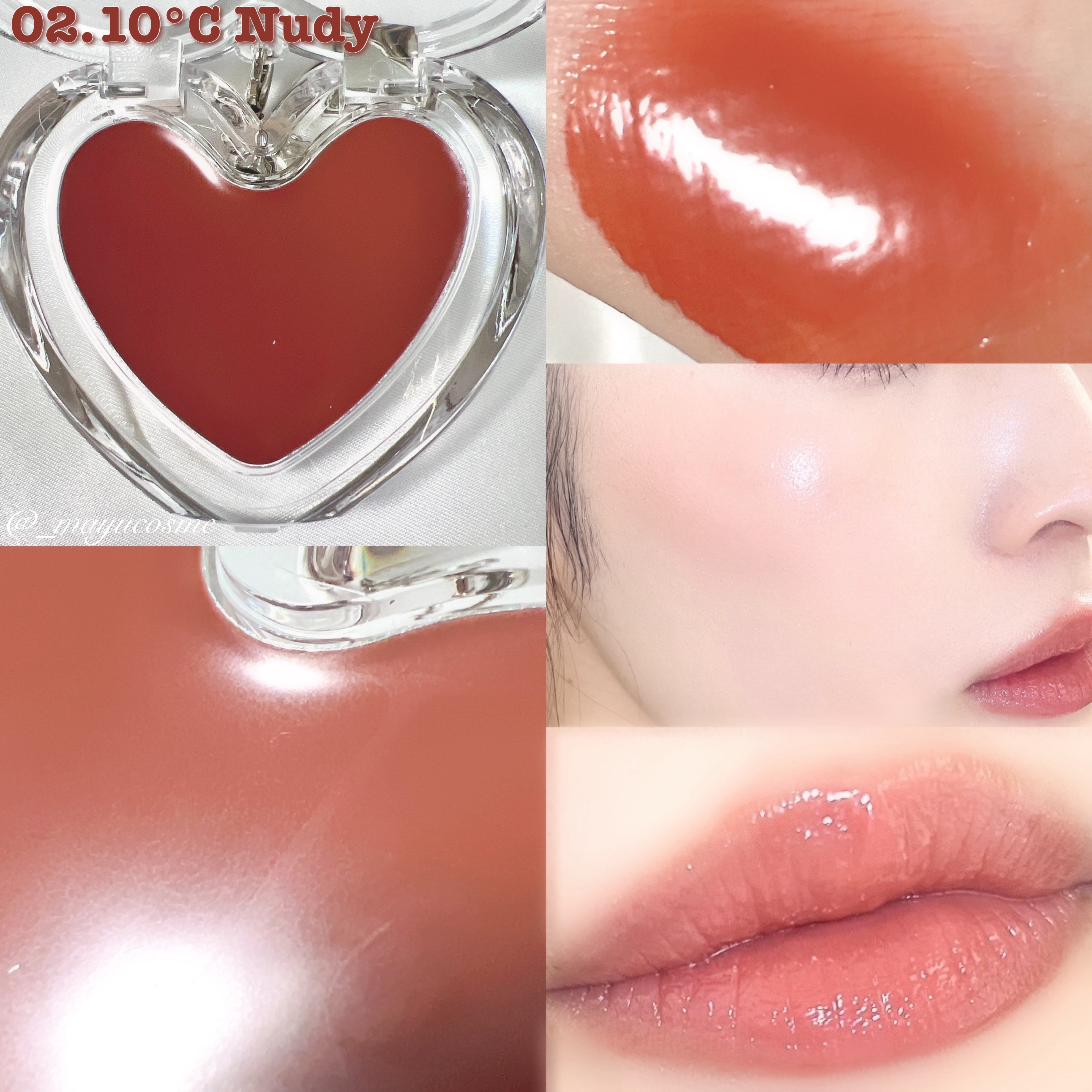 ハートキーリング リップ＆チーク/keybo/口紅を使ったクチコミ（3枚目）