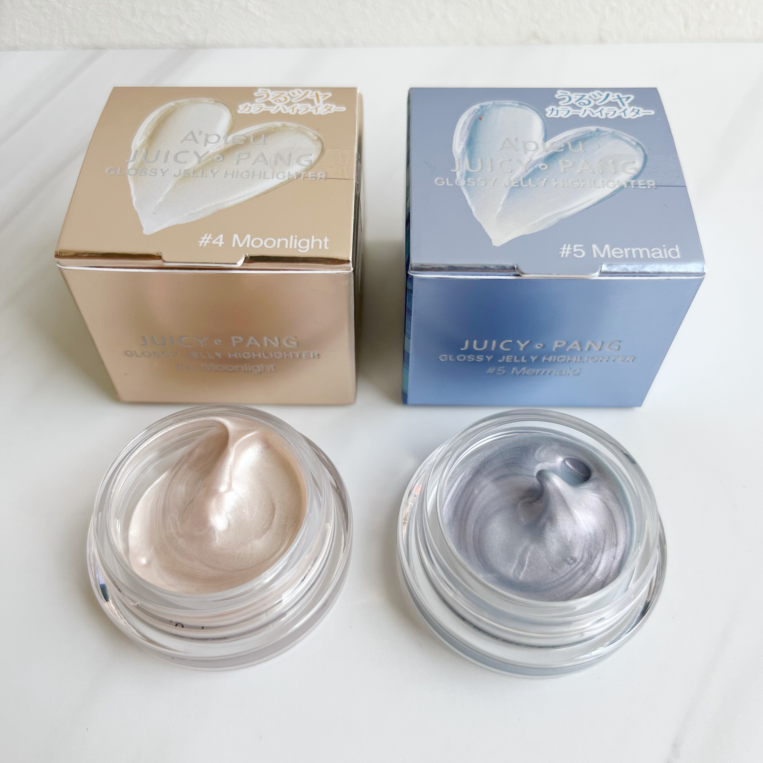 ジューシーパン グロッシージェリーハイライター 4 ムーンライト/A’pieu/クリームハイライトを使ったクチコミ（1枚目）