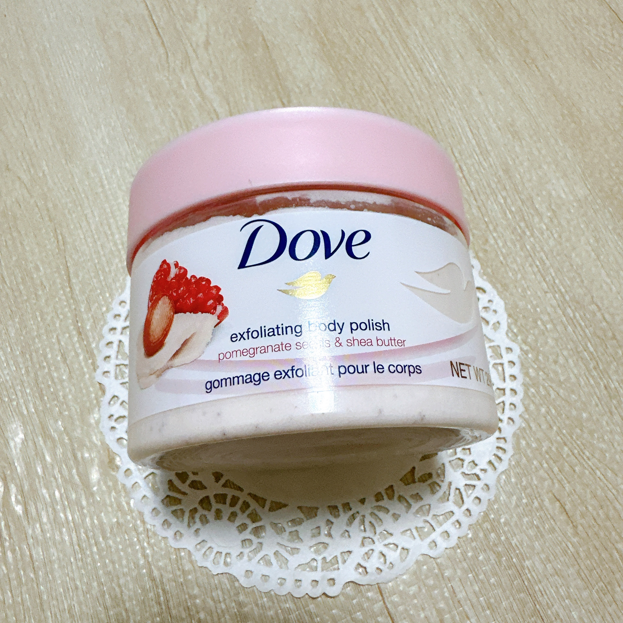 ダヴ ふわとろクリーミースクラブ ザクロ＆シアバター/ダヴ/ボディスクラブを使ったクチコミ（2枚目）