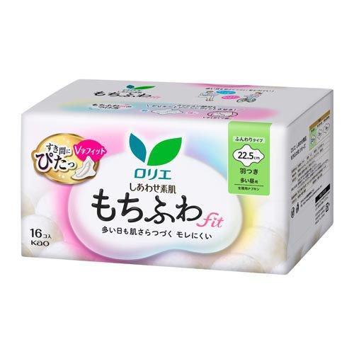 ロリエ しあわせ素肌 もちふわfit 多い昼用22.5cm 羽つき（16枚入）