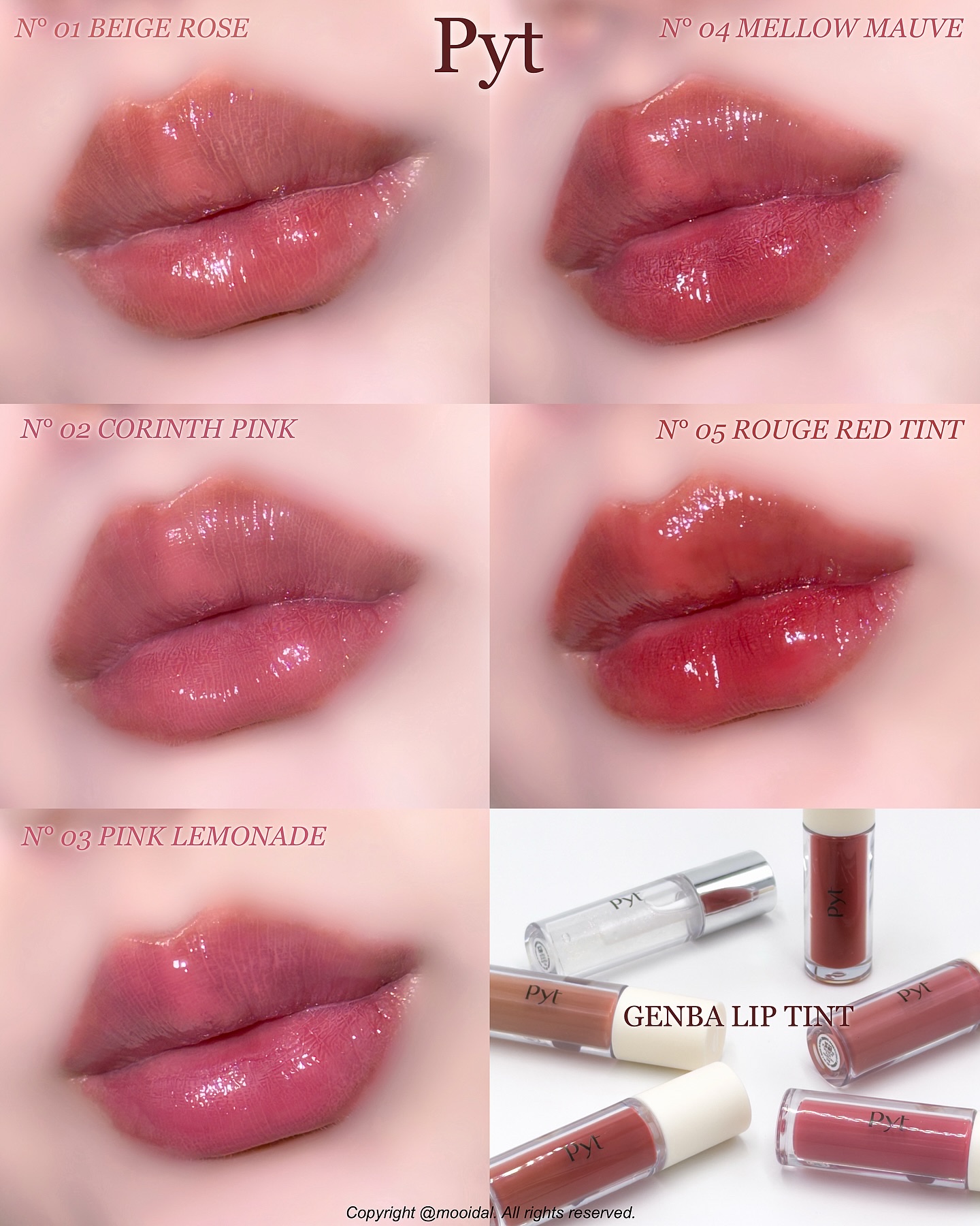 GENBALIP 01 BEIGE ROSE TINT（ベージュローゼティント）/Pyt/リップティントを使ったクチコミ（1枚目）