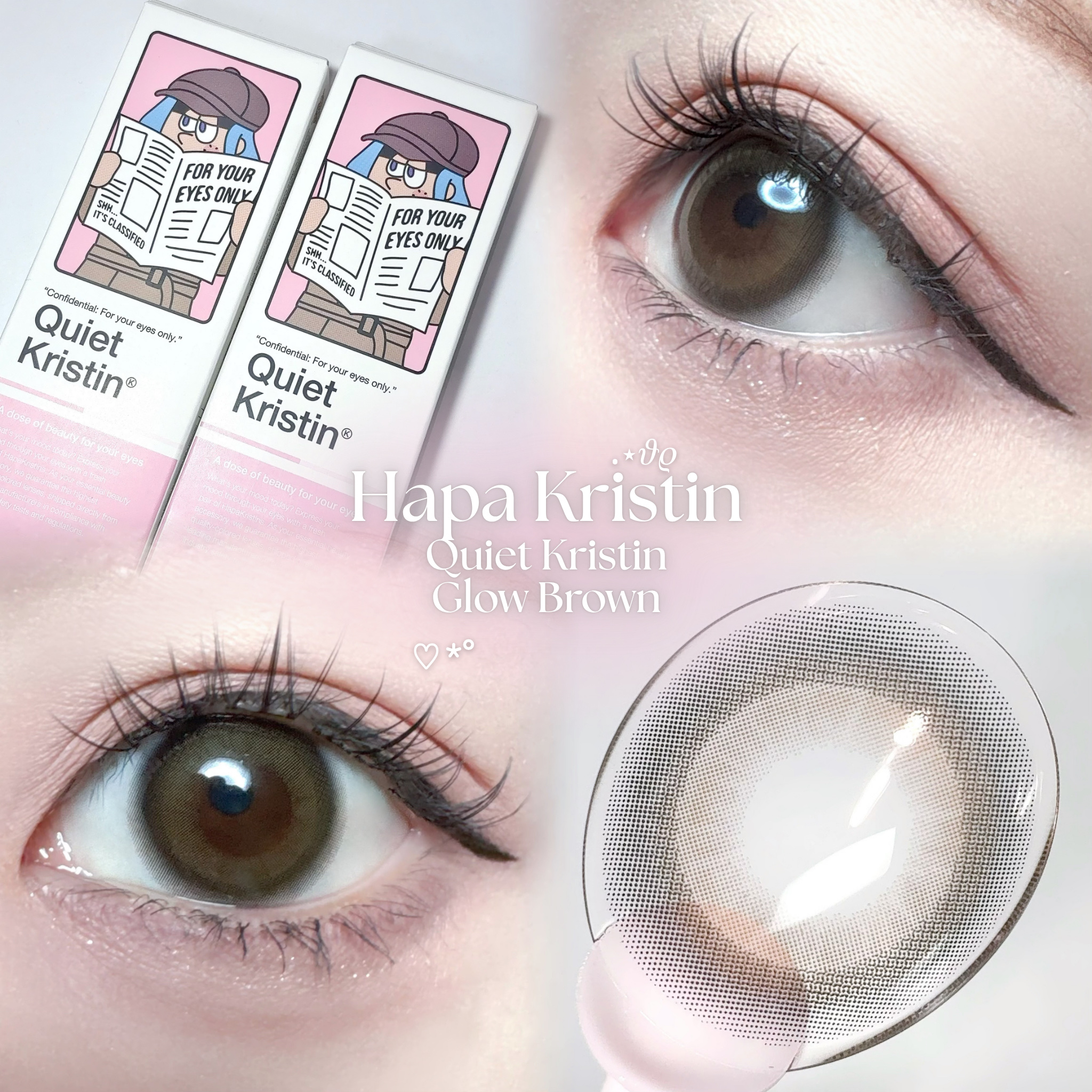 QuietKristin 1day/Hapa kristin/ワンデー（１DAY）カラコンを使ったクチコミ（1枚目）