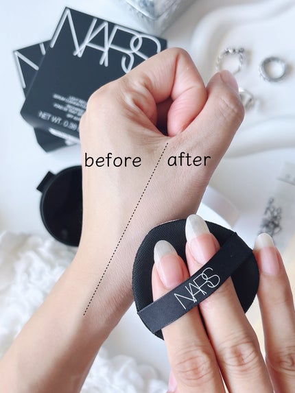 NARS ライトリフレクティング セラムクッション ファンデーション/NARS/クッションファンデーションを使ったクチコミ(2枚目)