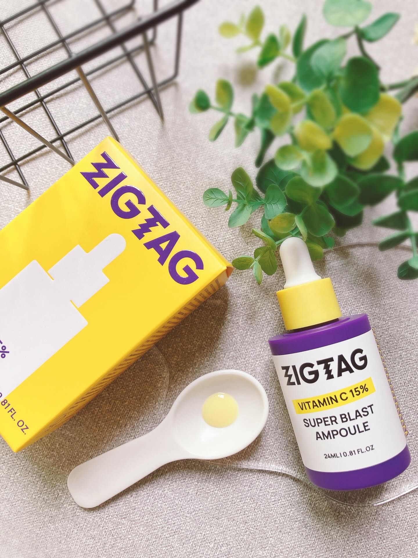 ビタミンC15%スーパーブラストアンプル/ZIGTAG/美容液を使ったクチコミ（2枚目）