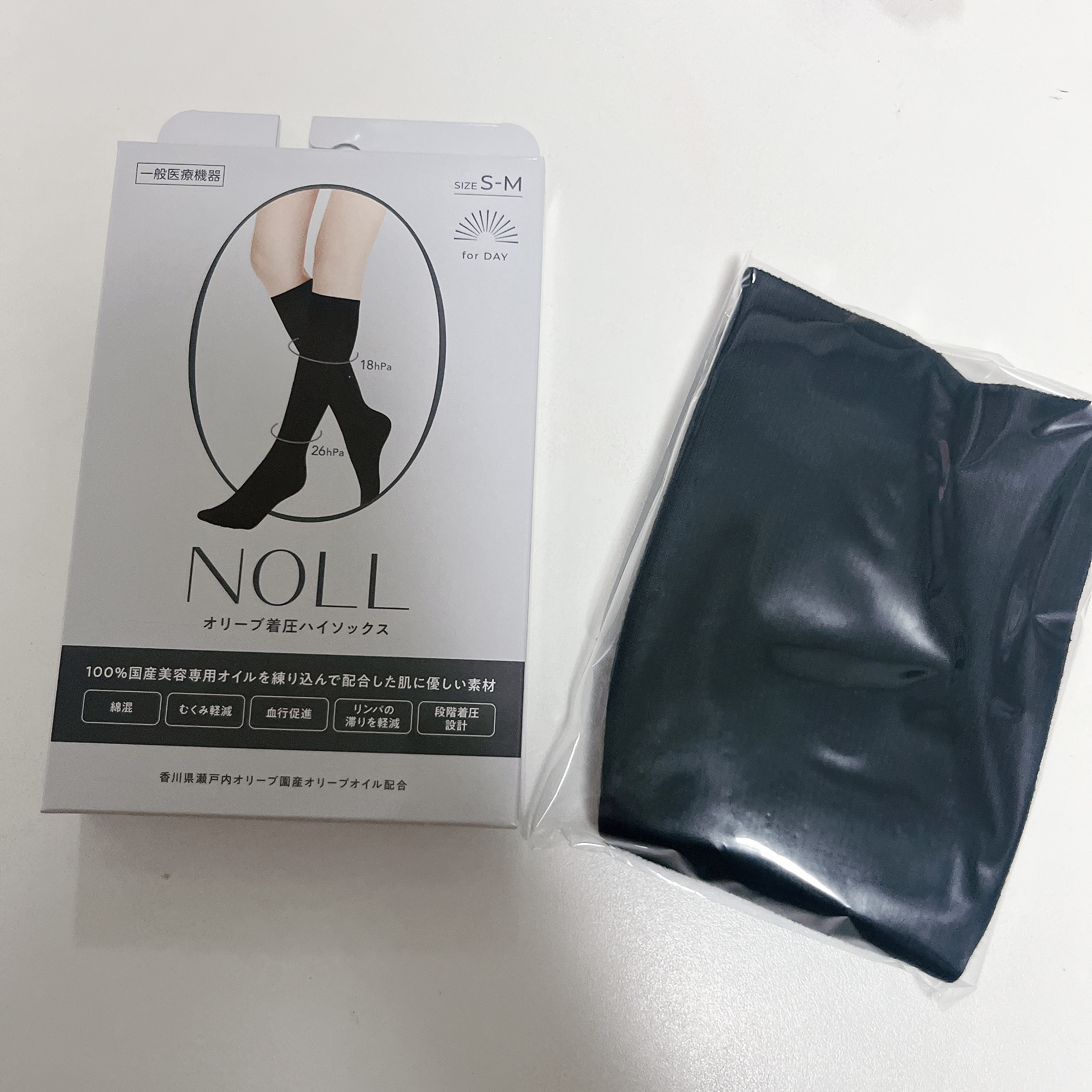 試してみた】NOLL オリーブ着圧 ハイソックス のリアルな口コミ