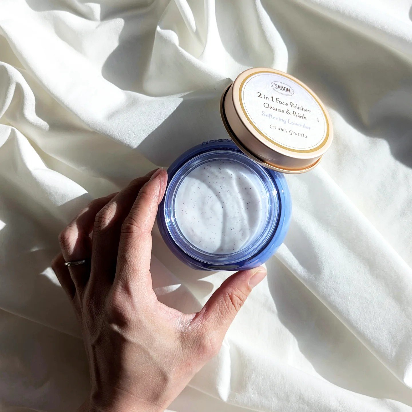 フェイスポリッシャー リラクシング(ラベンダー)/SABON/スクラブ・ゴマージュを使ったクチコミ（3枚目）