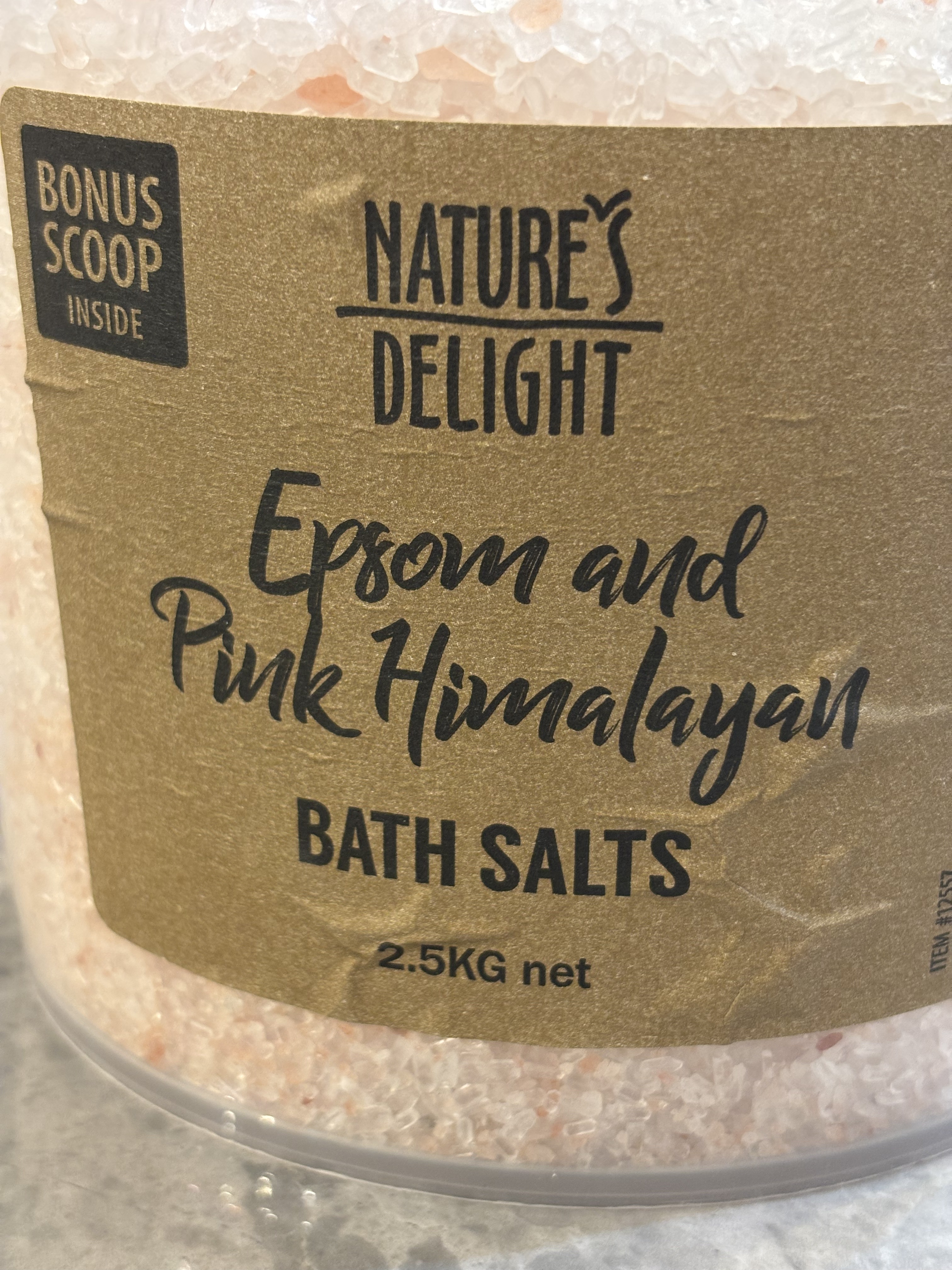 Epsom & Pink Himalayan Bath Salt/Natures Delight/無機塩系入浴剤を使ったクチコミ（3枚目）