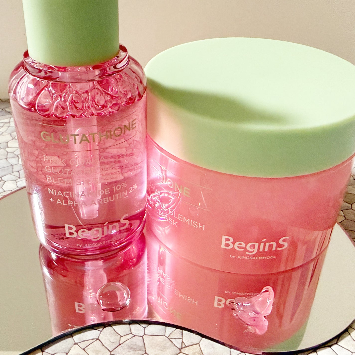 Pink Guava Glutathione Blemish Serum/BeginS by JUNGSAEMMOOL/美容液を使ったクチコミ(8枚目)