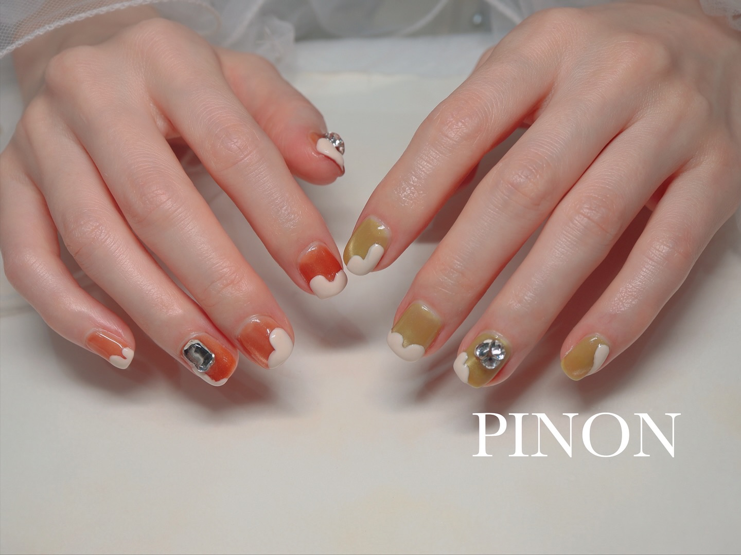 #マグネットネイル,#旅行ネイル,#タレネイル,#ぷっくりネイル,#bijouネイルのネイルデザイン