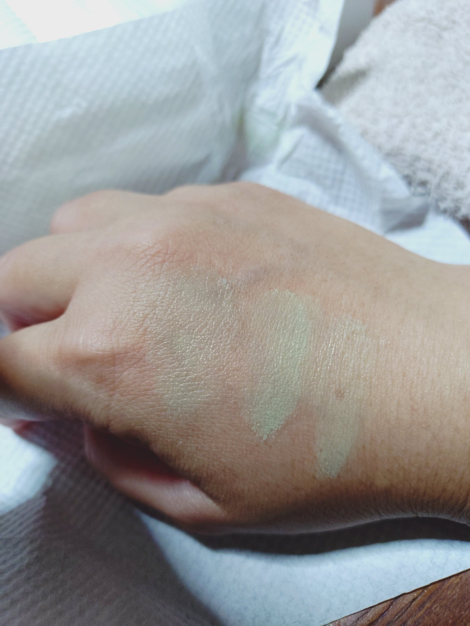 どら焼きリップ＆チーク 03 クリーミー抹茶/&nd by rom&nd/マルチパレットを使ったクチコミ（2枚目）