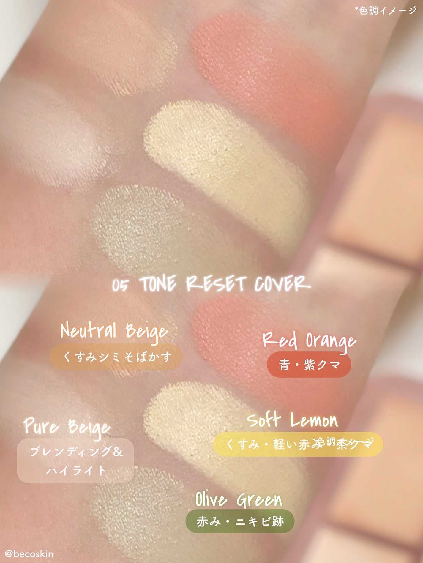 コンシールブレンダーパレット/LUNA/パレットコンシーラーを使ったクチコミ(2枚目)