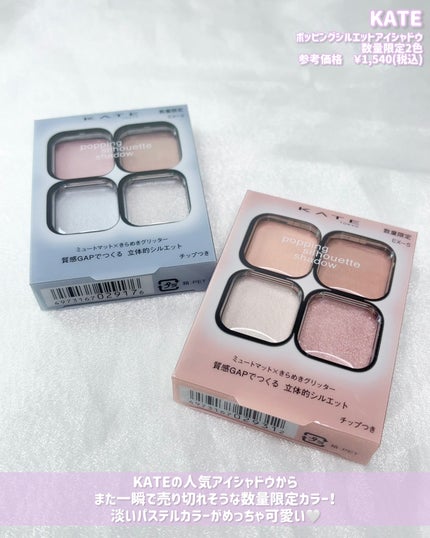 ケイト ポッピングシルエットシャドウ/KATE/アイシャドウパレットを使ったクチコミ(2枚目)