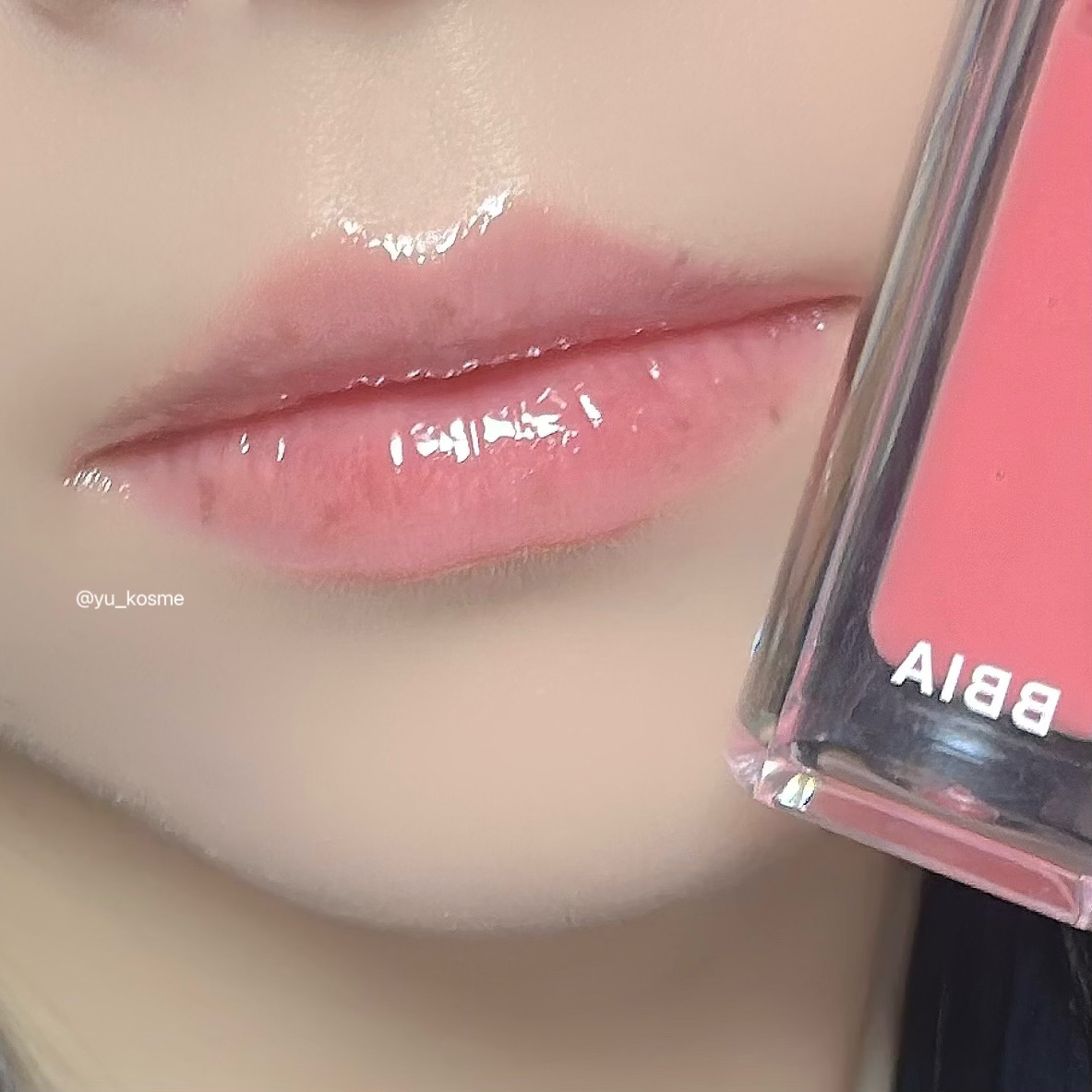 オーバー グレイズ ティント 01 ピーチシロップ/BBIA/リップティントを使ったクチコミ（3枚目）