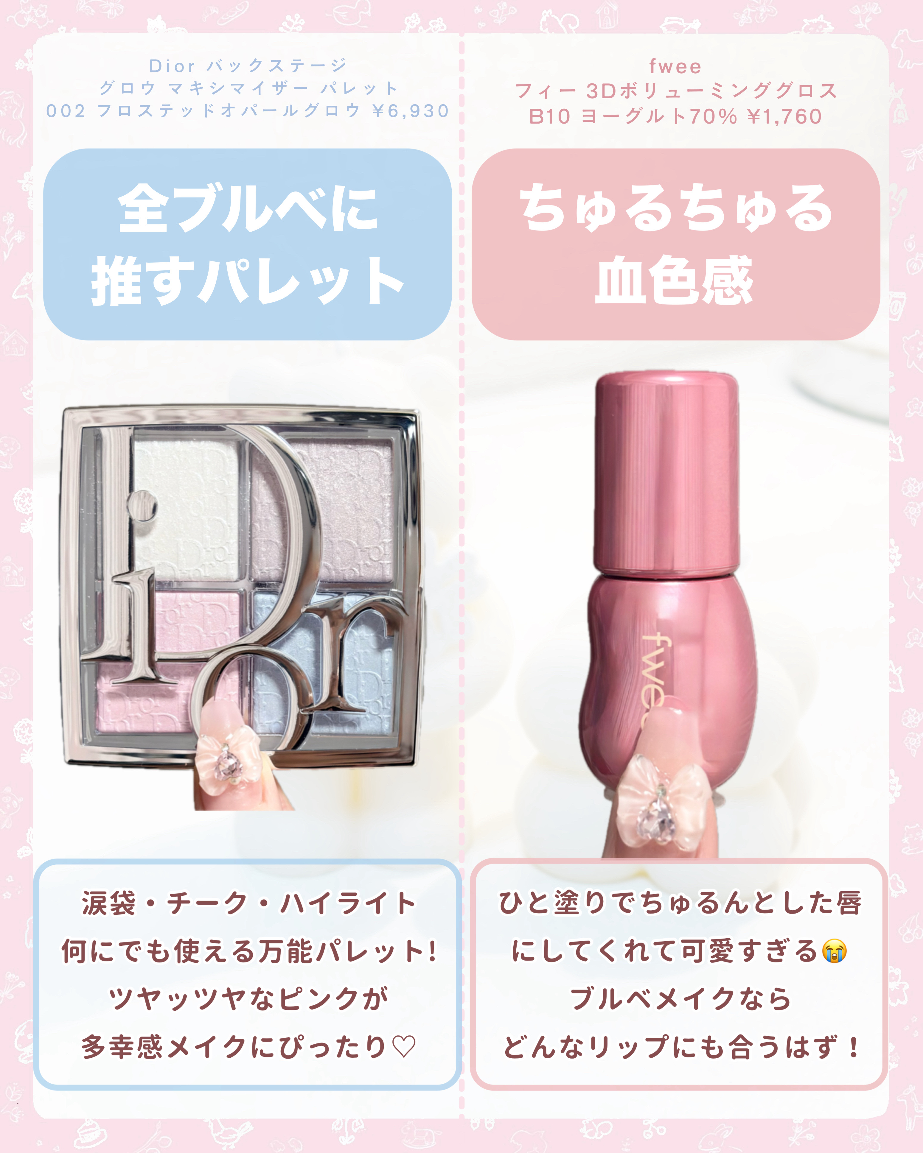 バックステージ グロウ マキシマイザー パレット/Dior/ハイライトを使ったクチコミ（2枚目）